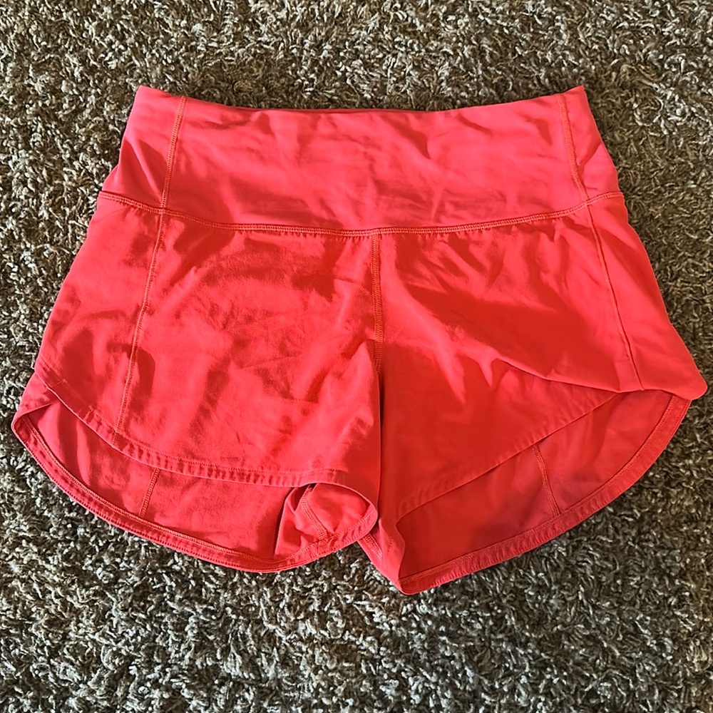 Speed up high rise lined shorts 2.5”